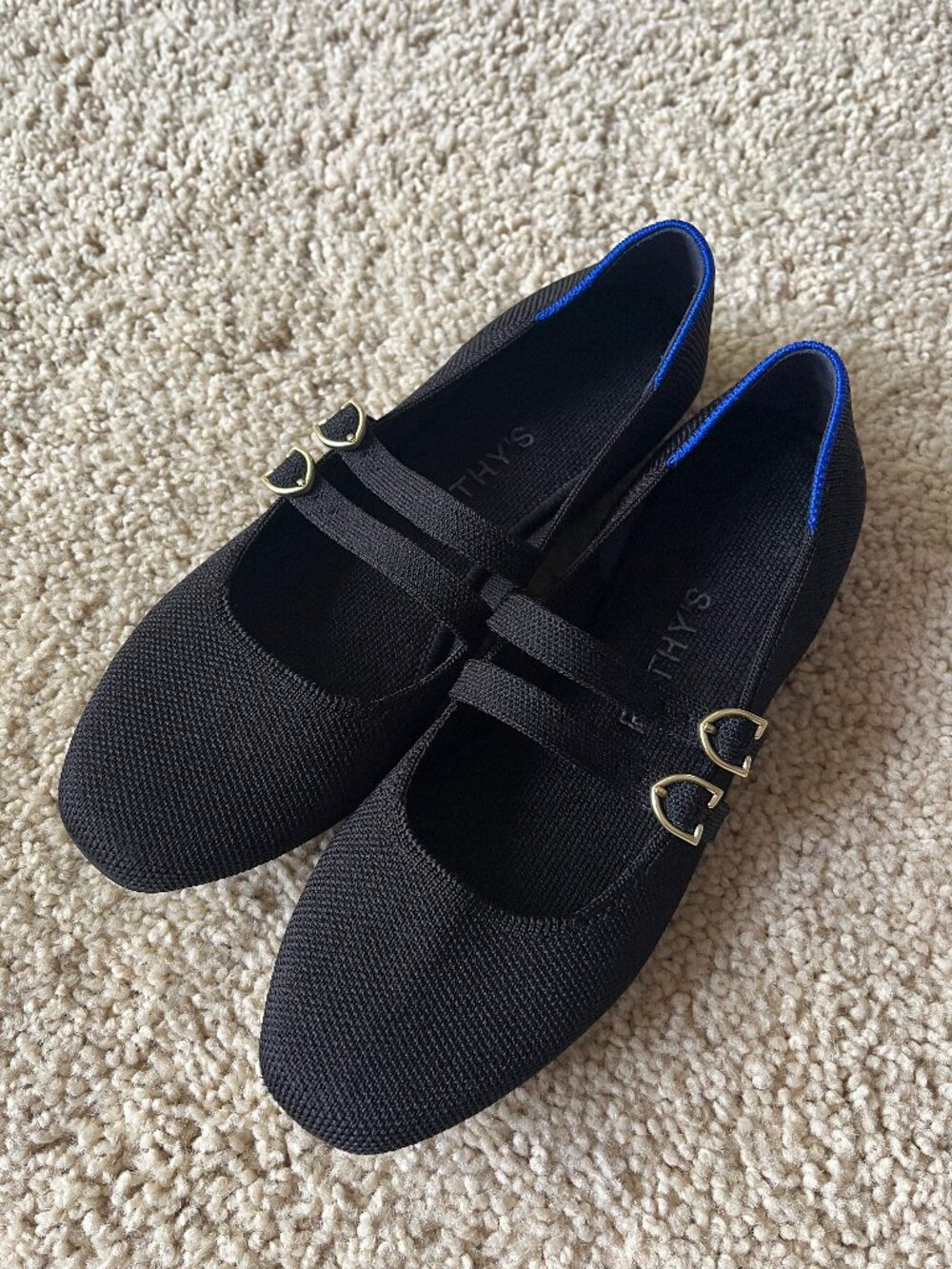 The Double Buckle Mary Jane - Black